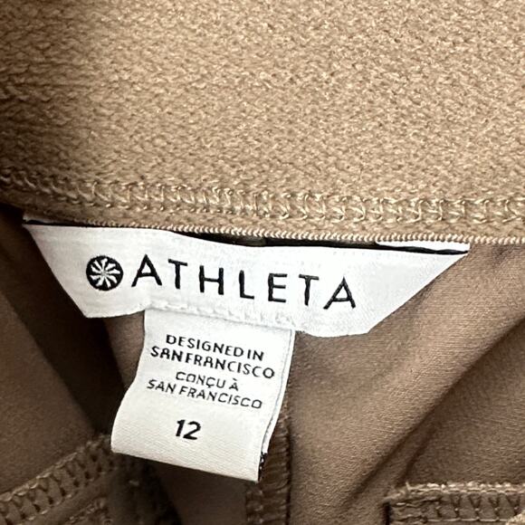 ATHLETA Endless High Rise Cargo Pant Rustic Beige Tan Sz 12 {JJ47} - Picture 5 of 7
